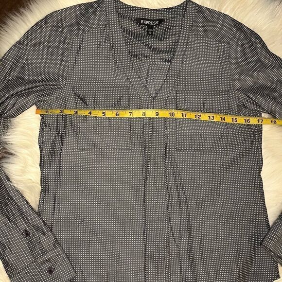 Express grey/white polka dot sz XS - Picture 6 of 7